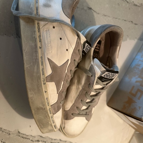 Golden Goose Hi-Star shoe size 7.  Box and Dust Bag - Picture 7 of 15